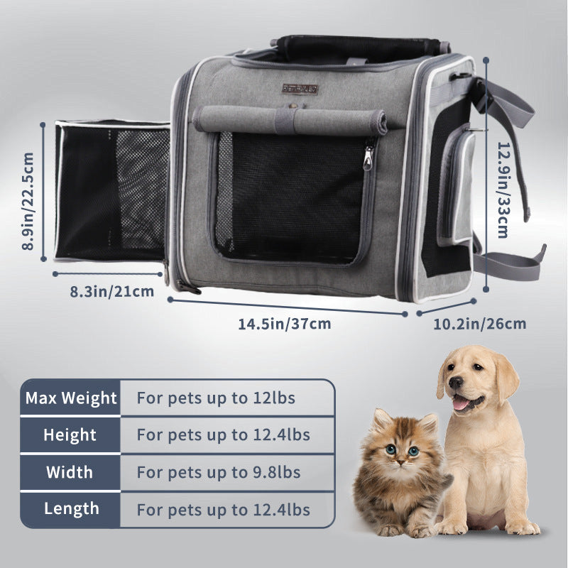 ventilated collapsible pet carrier backpack with reinforced frame Bowlift