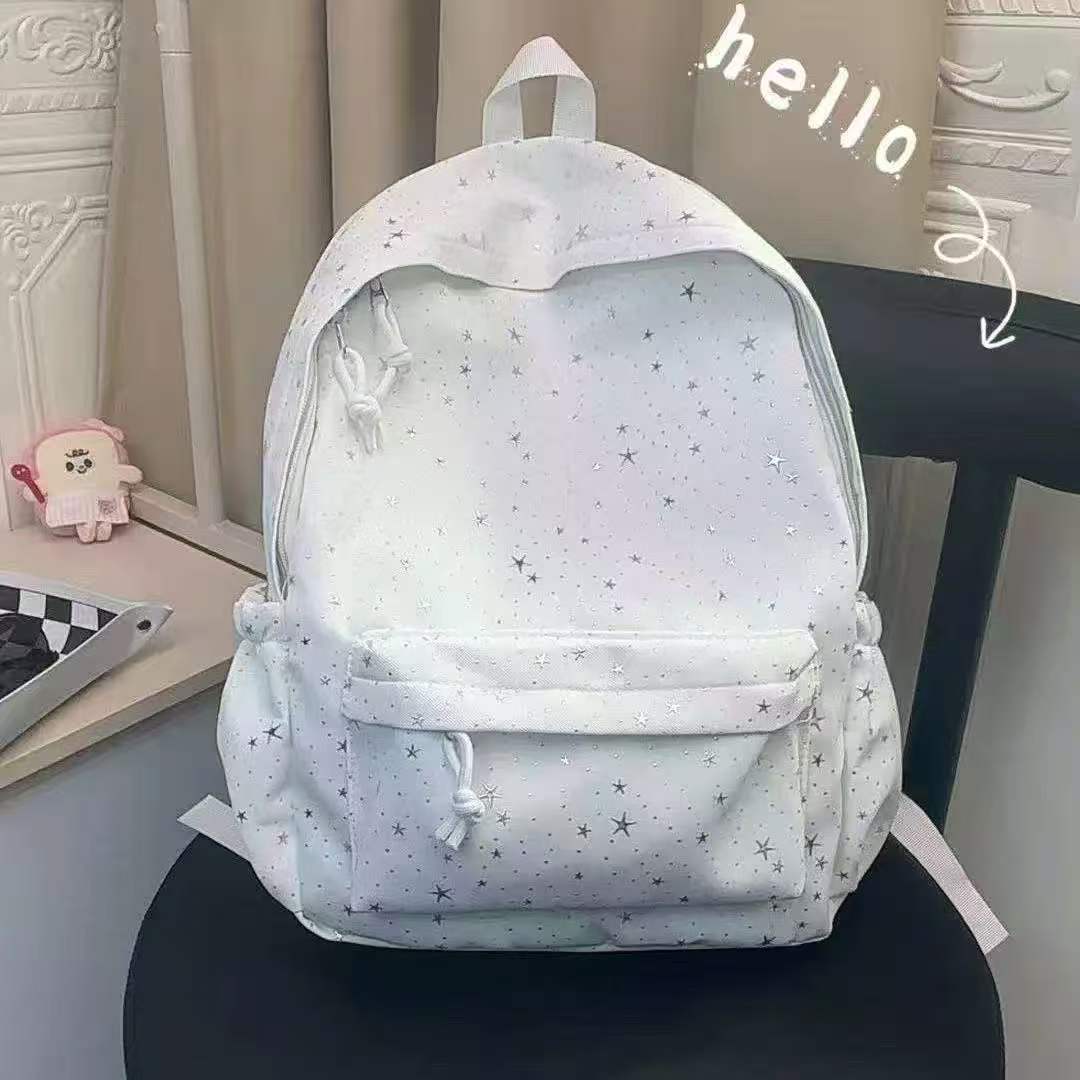Backpack with Sparkling Star Motif Bowlift