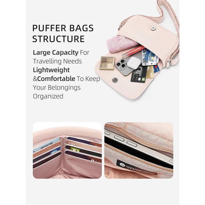 Padded shoulder bag with structured design Bowlift