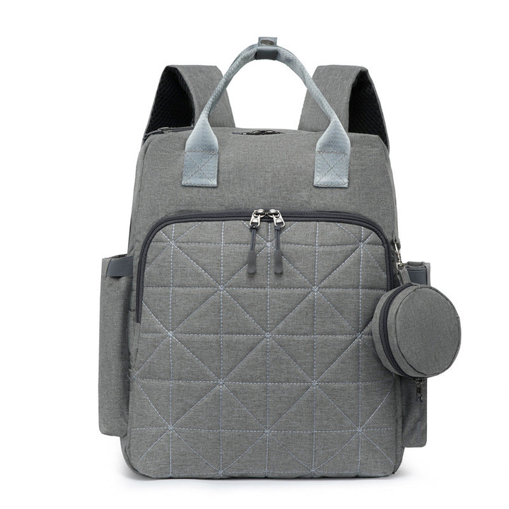 Multi-Pocket Quilted Backpack Bowlift