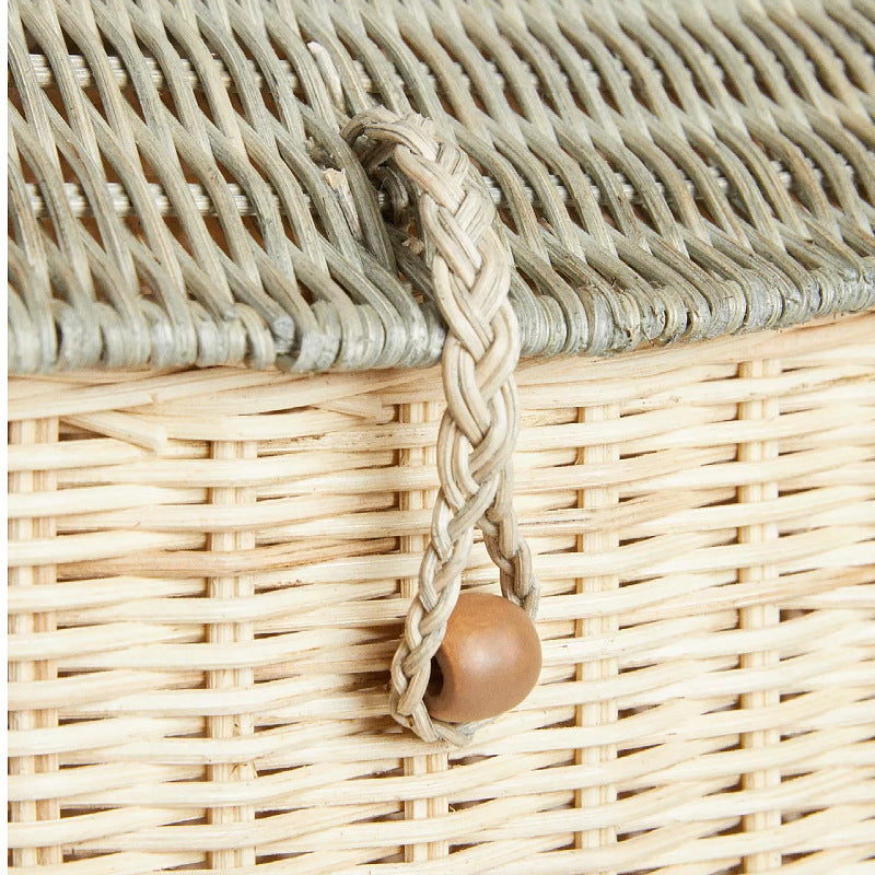 Decorative Woven House-Shaped Storage Basket Bowlift