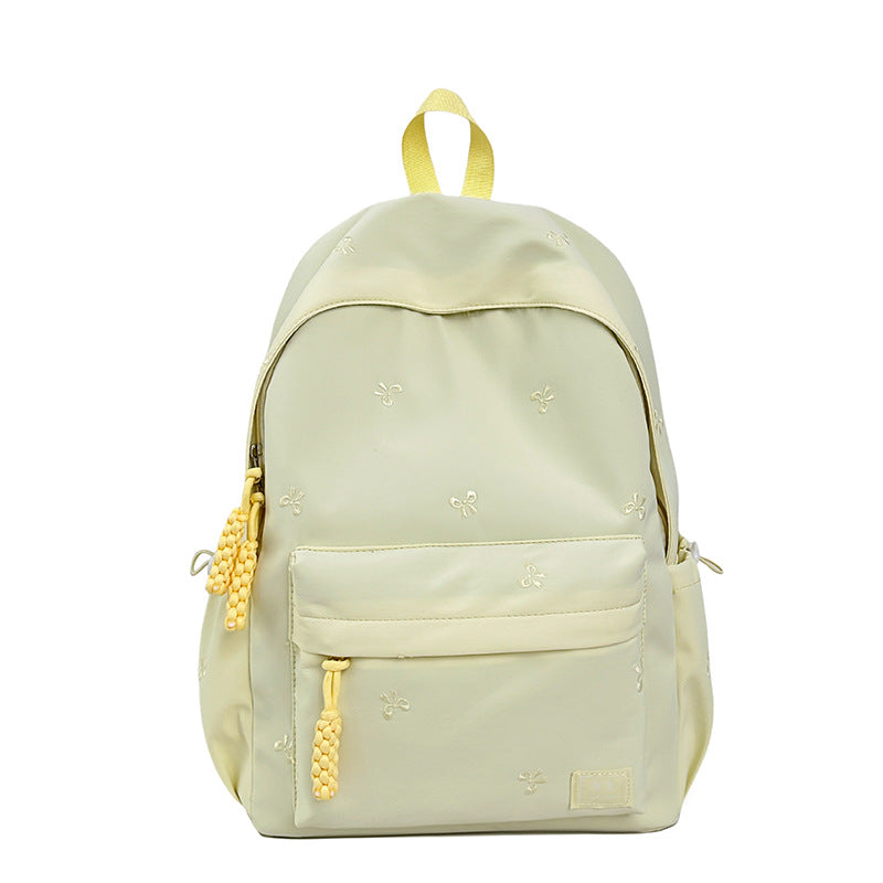 Decorative Embroidered Backpack Bowlift