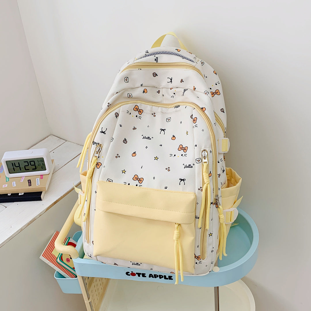 Leisure backpack with charming design and practical compartments Bowlift