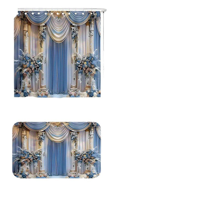 Artistic Floral Bathroom Decor Set Bowlift