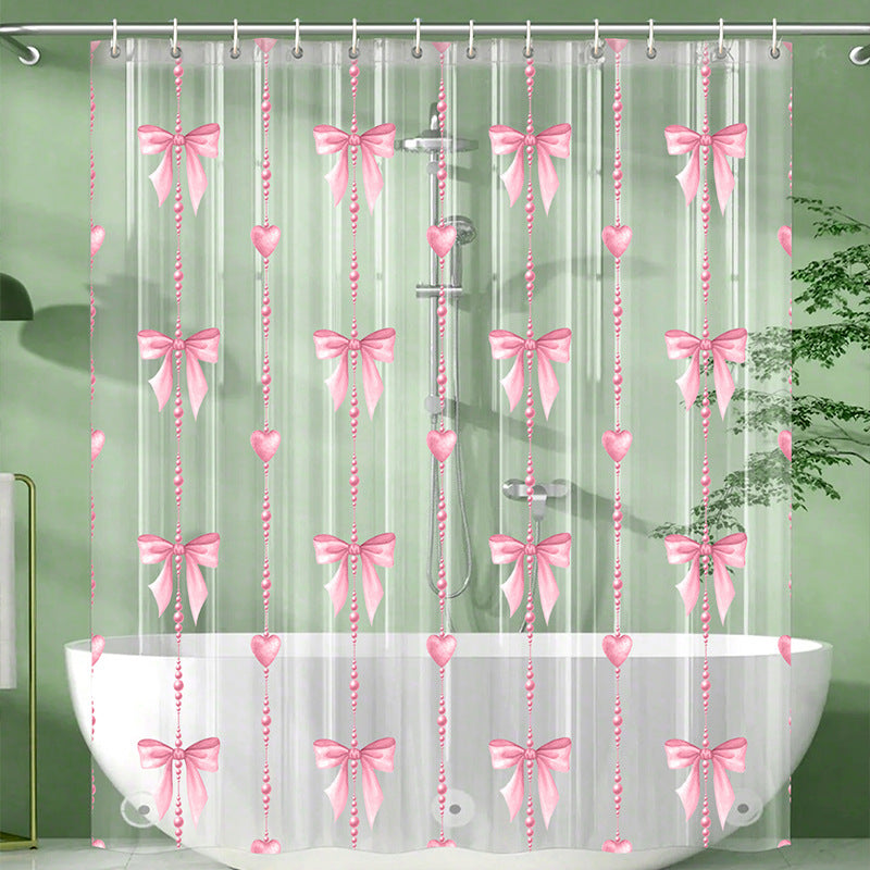 Decorative Shower Curtain Bowlift
