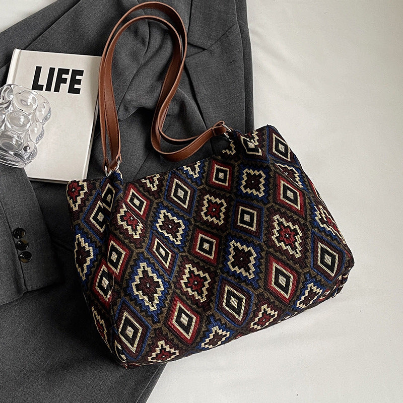 Bohemian Style Woven Handbag