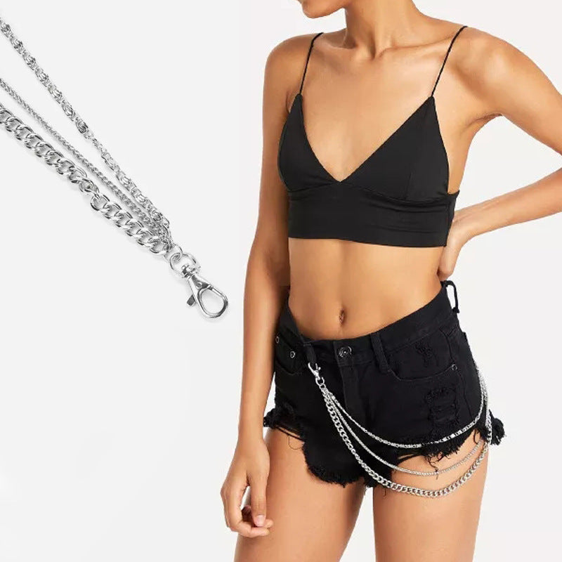 Multi-Strand Layered Chain Necklace Bowlift