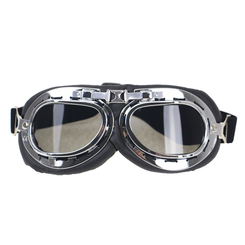 Vintage-Style Protective Riding Goggles Bowlift