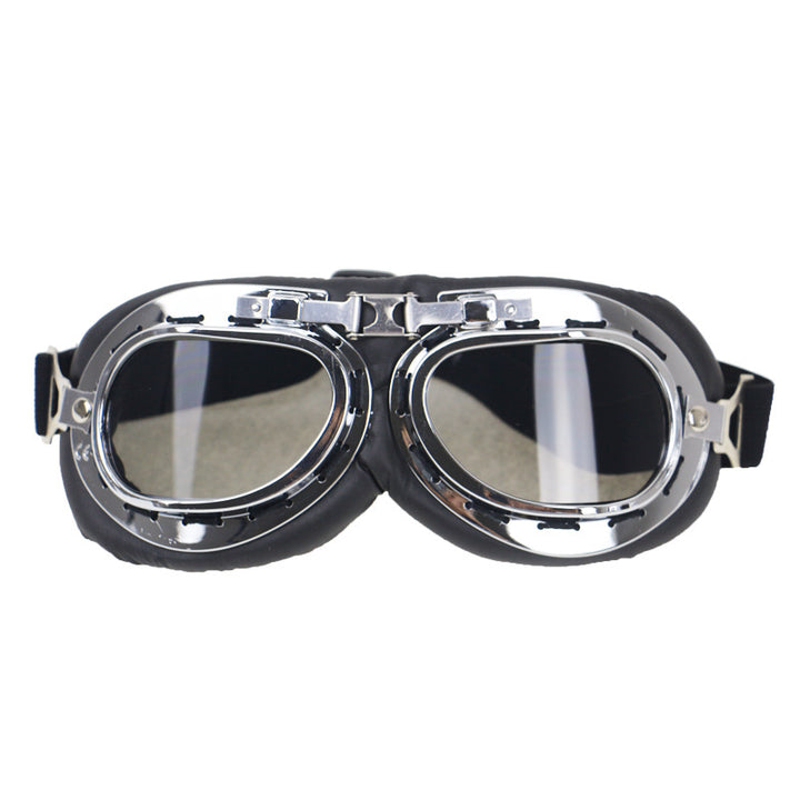Vintage-Style Protective Riding Goggles Bowlift