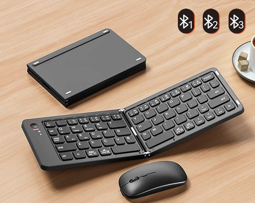 Foldable Bluetooth Keyboard and Mouse Combo Bowlift