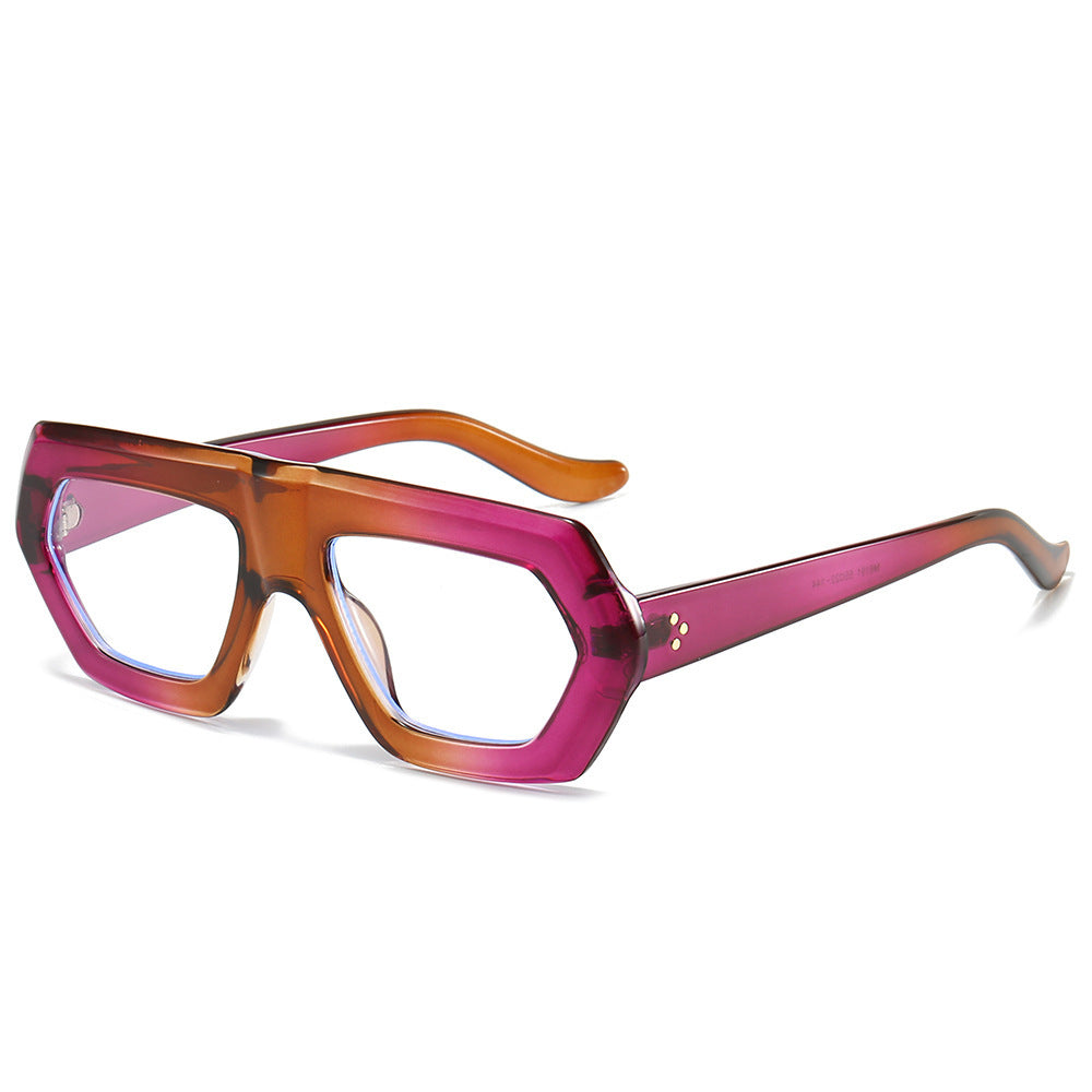 Women's fashionable optical glasses in extravagant hexagon design Bowlift