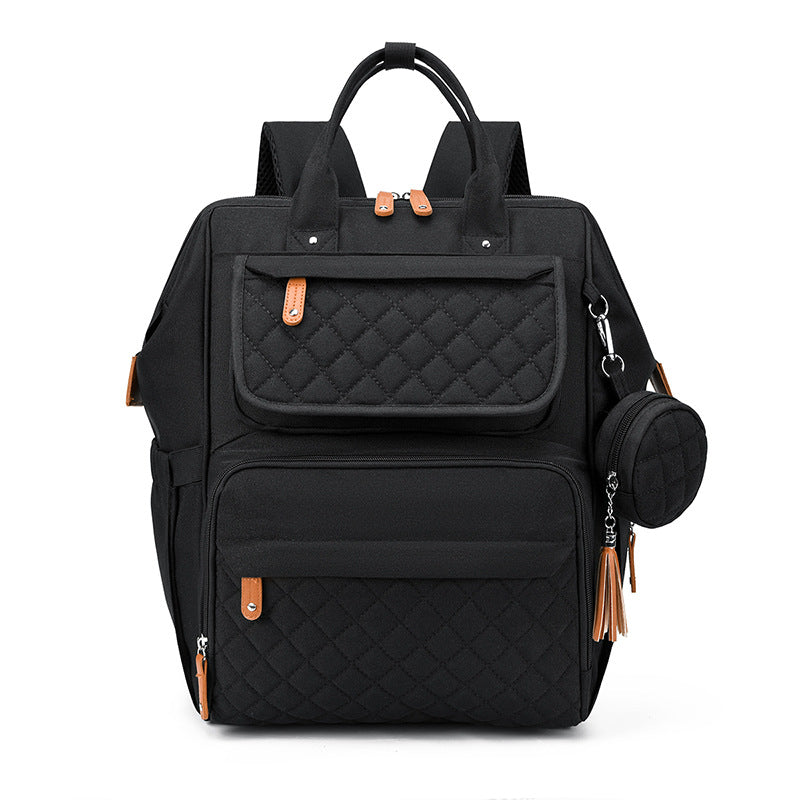 Quilted Multi-Functional Diaper Backpack Bowlift
