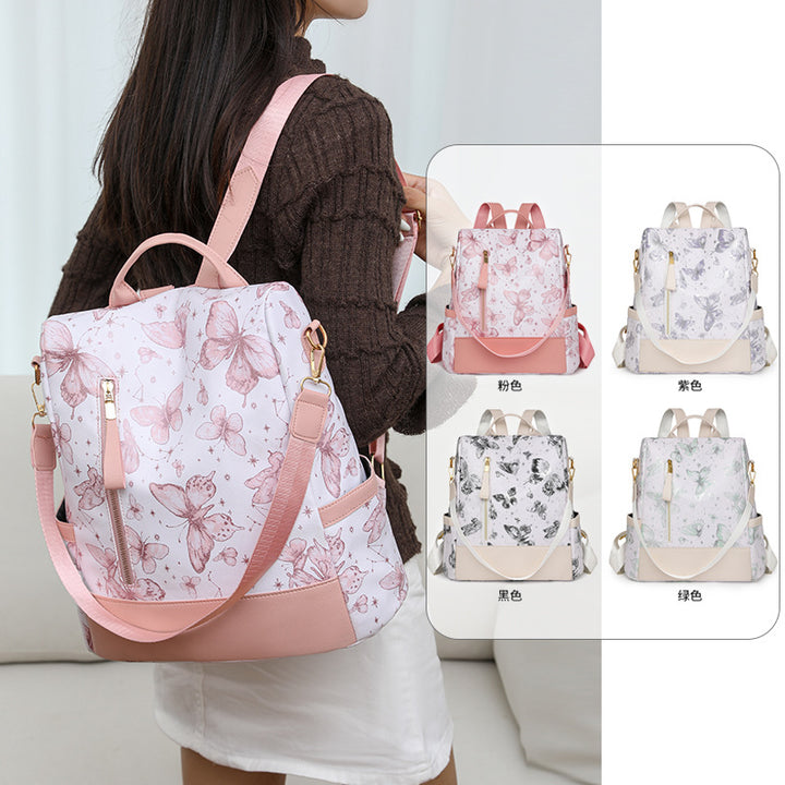 Stylish Butterfly Print Backpack Bowlift