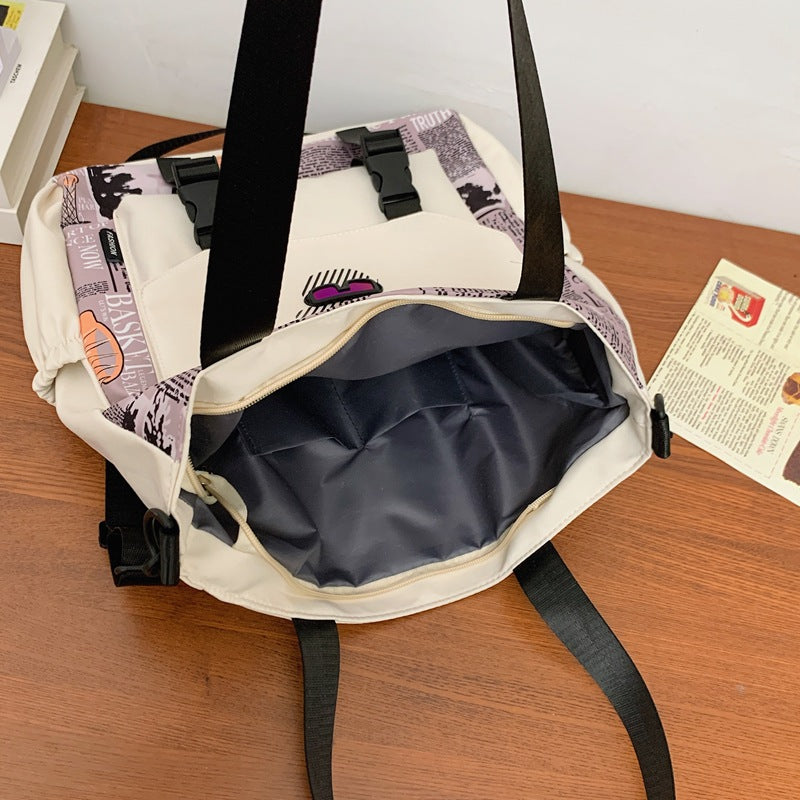 Modern Canvas Shoulder Bag Bowlift