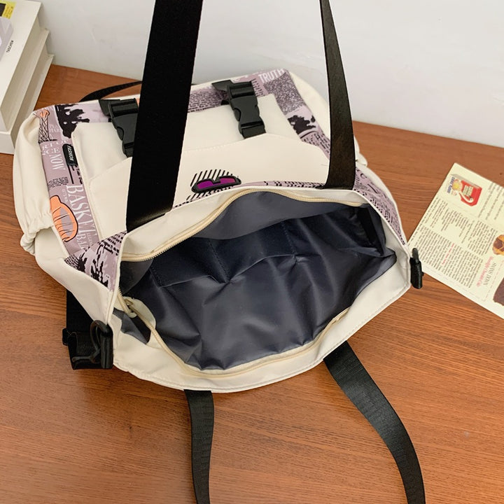 Modern Canvas Shoulder Bag Bowlift
