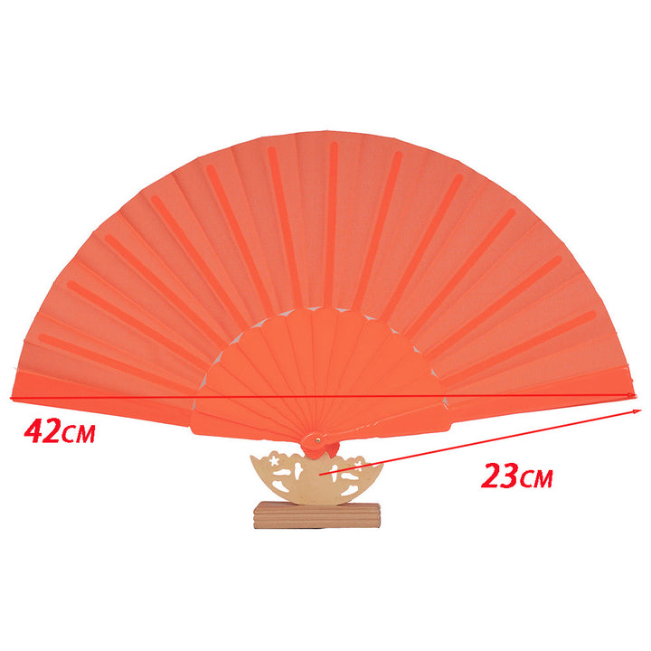 Ladies decorative fan with elegant wooden handle Bowlift