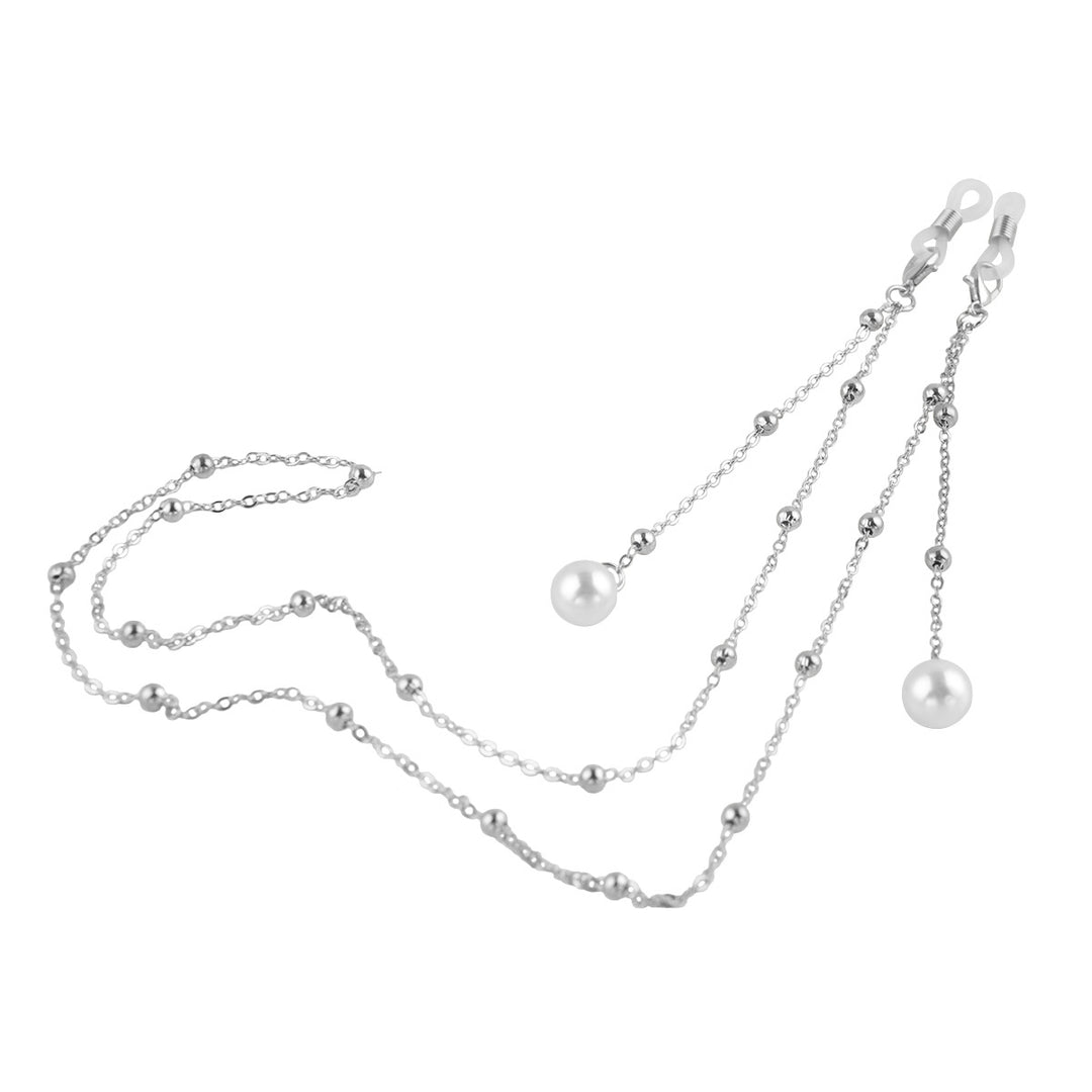 Elegant Pearl-Accent Eyewear Chain Bowlift