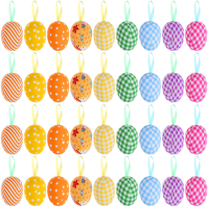 Decorative Spring-Inspired Fabric Easter Eggs Bowlift