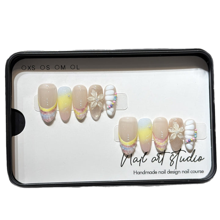 Artisan Handmade Press-On Nails Bowlift