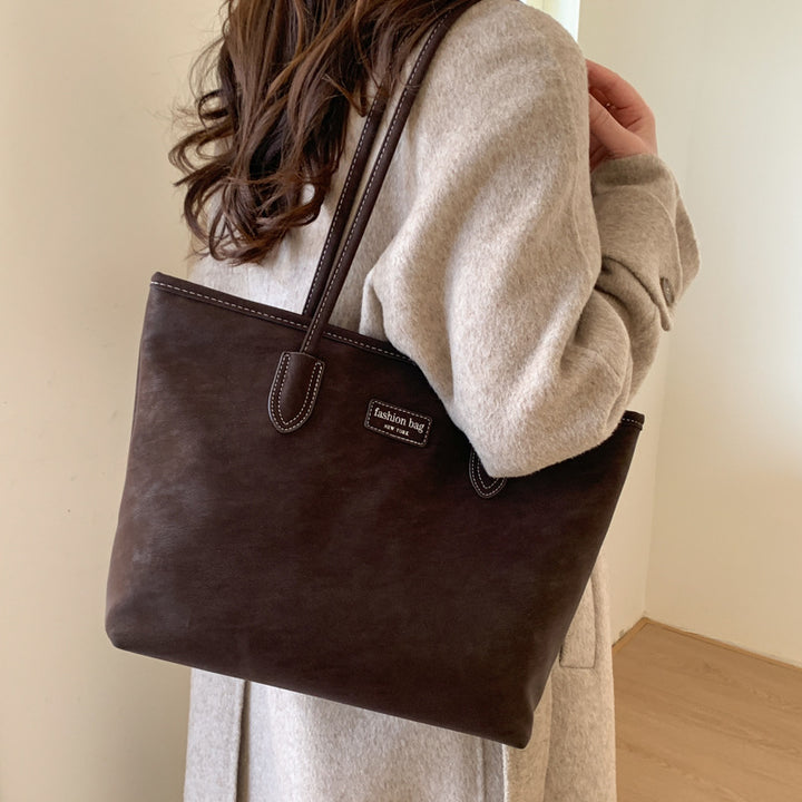 Elegant Faux Leather Tote Bag Bowlift