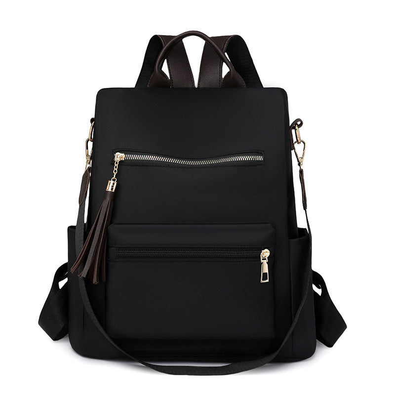 Elegant Multi-Pocket Backpack with Detachable Strap Bowlift