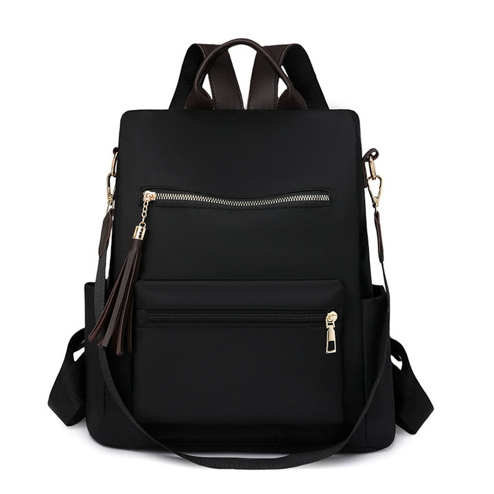 Elegant Multi-Pocket Backpack with Detachable Strap Bowlift