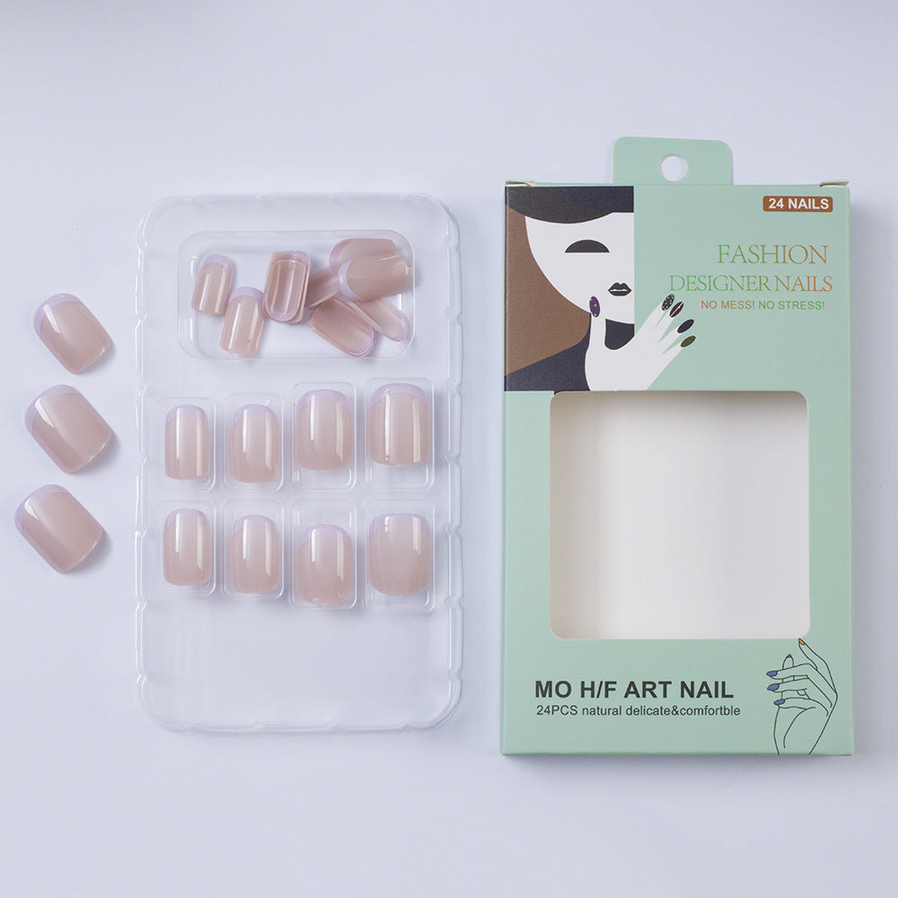 Artificial nails with high-gloss finish and elegant contours Bowlift