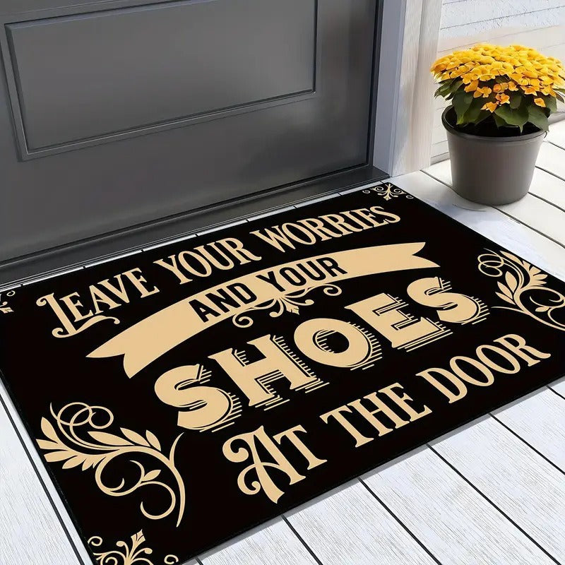 Cartoon-Themed Doormat Bowlift