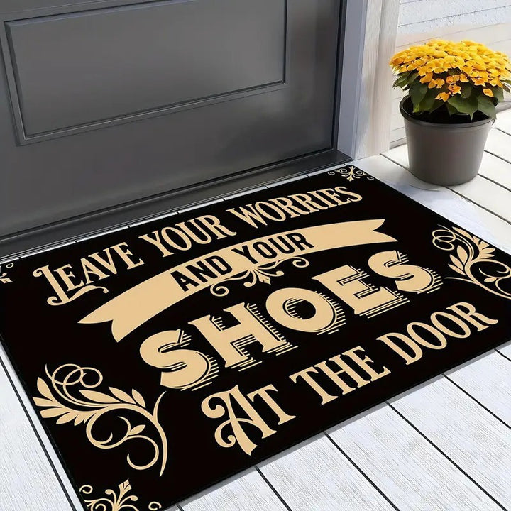 Cartoon-Themed Doormat Bowlift