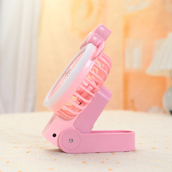 Creative handheld fan with USB connection and cute design Bowlift