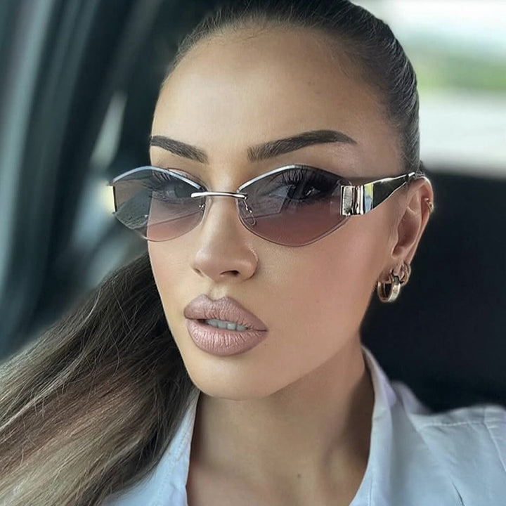 Women's fashionable sunglasses with elegant octagonal frame and UV protection Bowlift