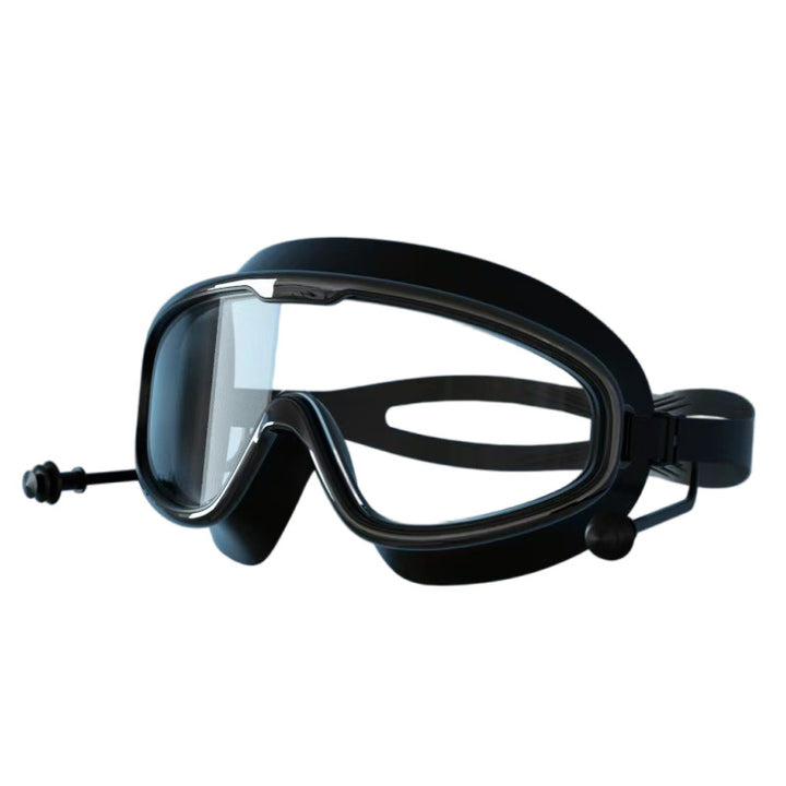 Diving mask with field of vision optimization and anti-fog technology Bowlift