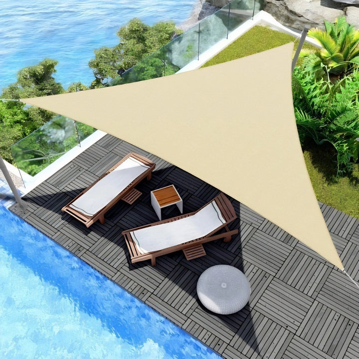 Triangular Outdoor Shade Sail Canopy Bowlift