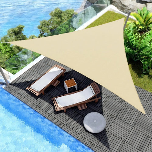 Triangular Outdoor Shade Sail Canopy Bowlift