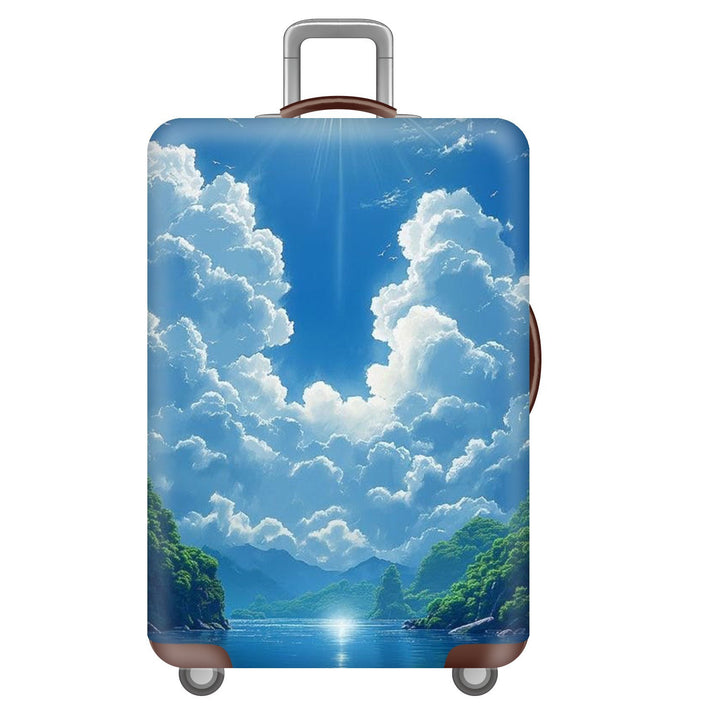 Unisex Hard Shell Suitcase with Inspiring Cityscape Bowlift