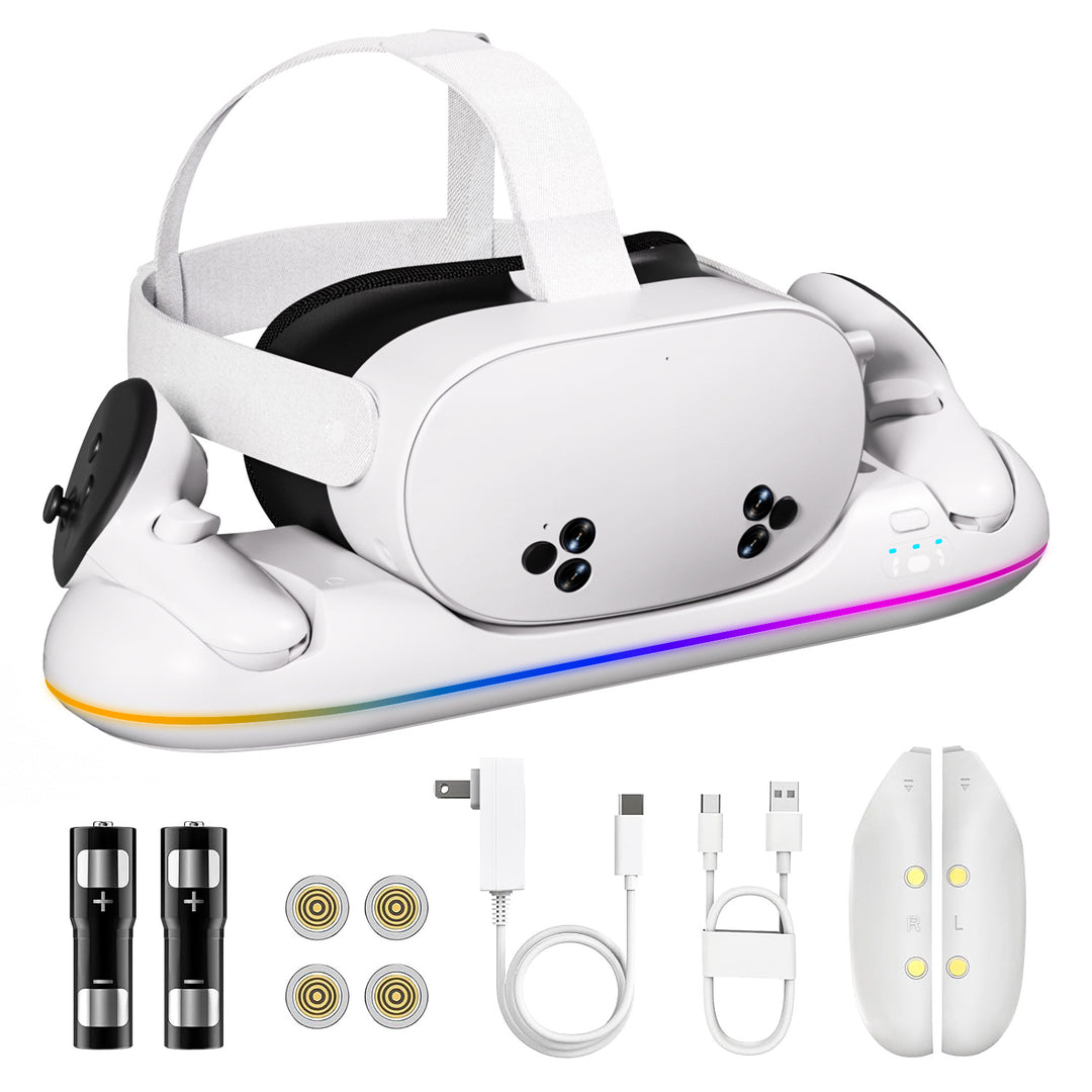 VR-Headset-Charging Station with Rgb Lighting Bowlift