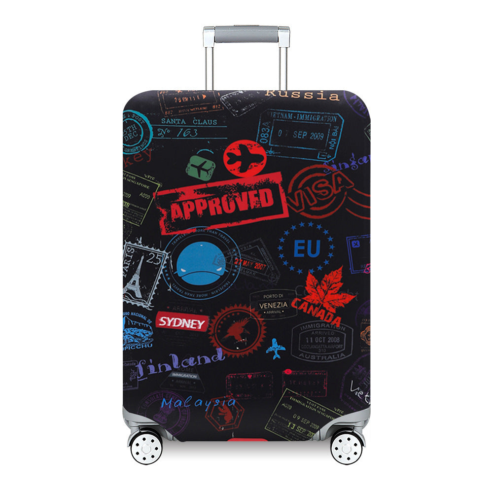 Unisex nan Kids Luggage Cover for Hard Shell Suitcases with Fun Space Design made of Elastic Polyester-Spandex Bowlift