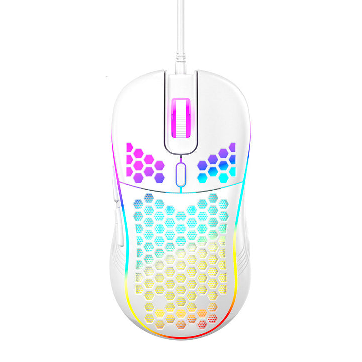 Gaming Wired Optical Mouse with RGB Lighting Bowlift