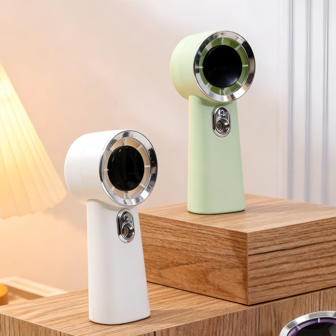 Women's portable mini spray fan with ergonomic design Bowlift