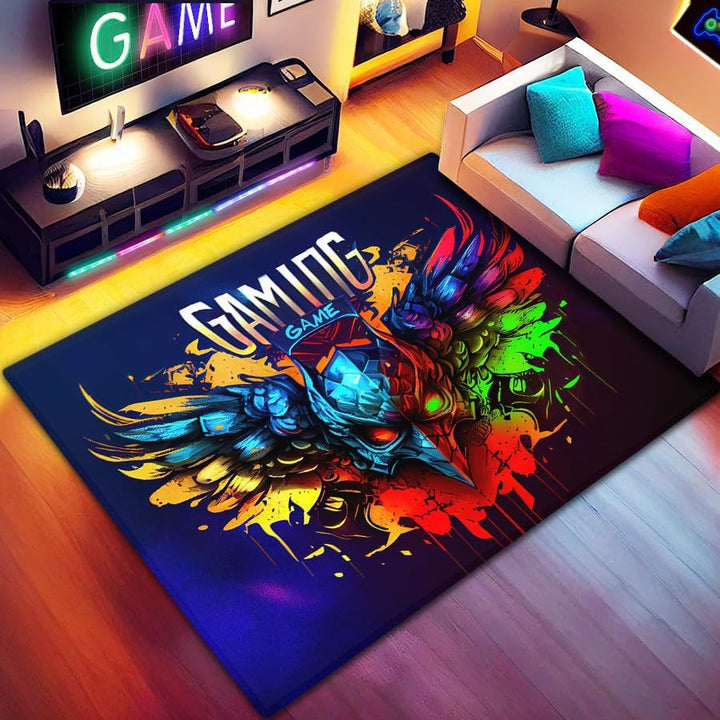 Gaming Controller-Themed Area Rug Bowlift