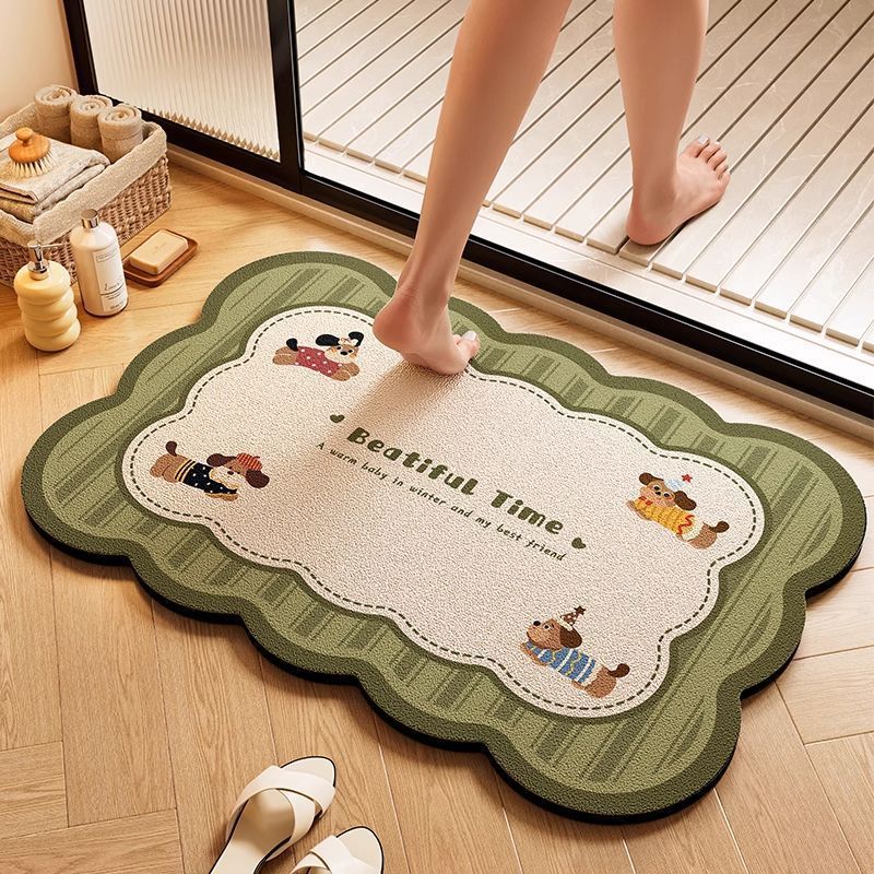 Cloud-Shaped Playful Bath Mat