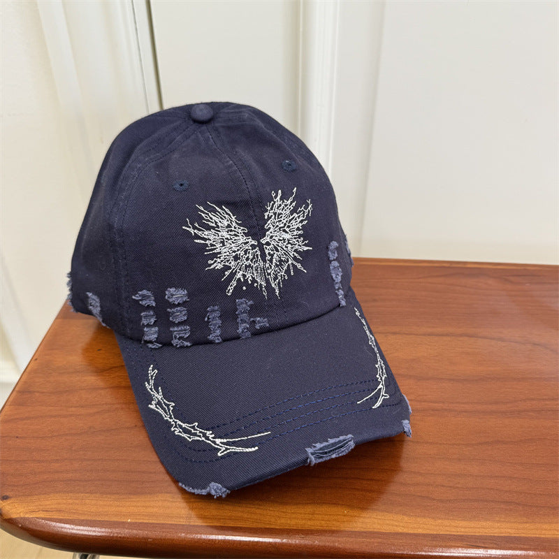 Women's Distressed Graphic Baseball Cap Bowlift