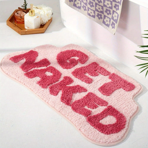 Playful Text Bath Mat Bowlift
