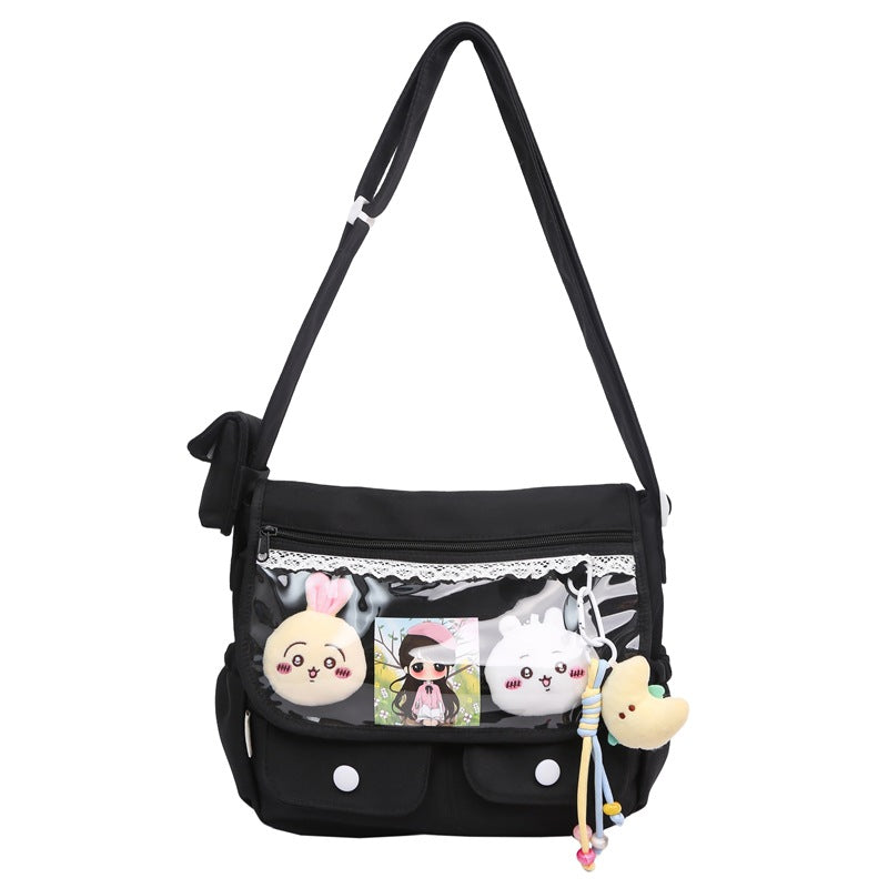 Cute Character-Themed Messenger Bag Bowlift