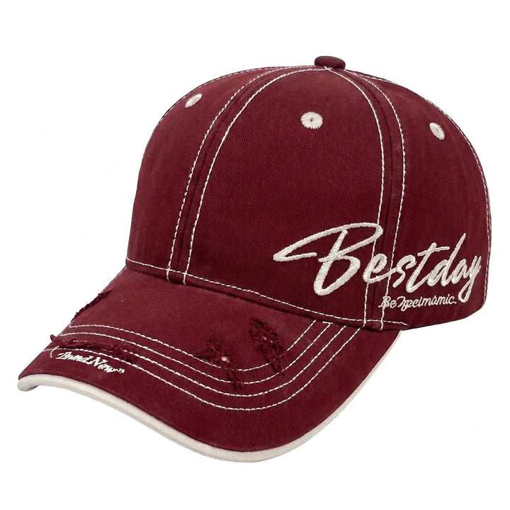 Men's Distressed Casual Cotton Baseball Cap Bowlift