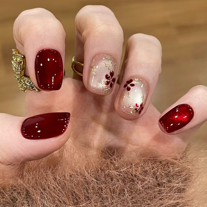 Decorative Glittery Press-On Nail Tips Bowlift
