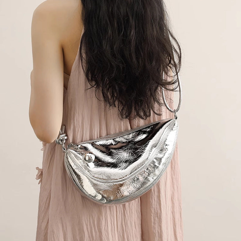 Metallic Fashionable Shoulder Bag Bowlift