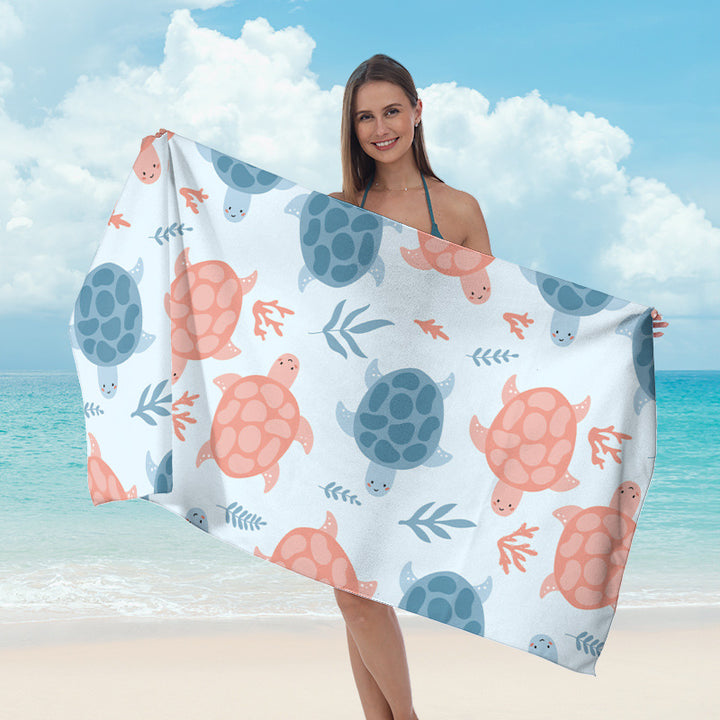 Beach towel with maritime star design Bowlift