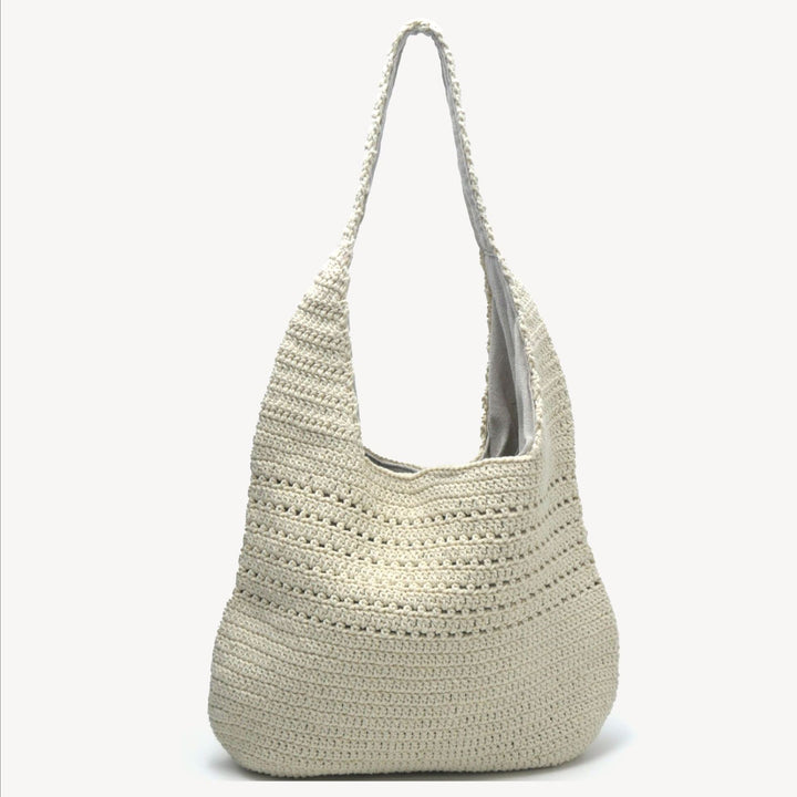 Handmade macrame shoulder bag with ergonomic shoulder strap Bowlift