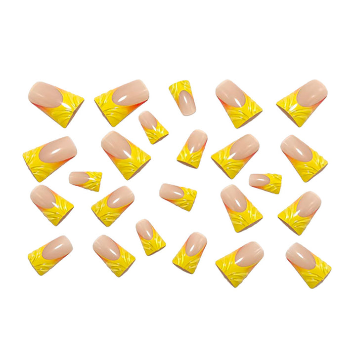 Artificial nails with creative wave design Bowlift